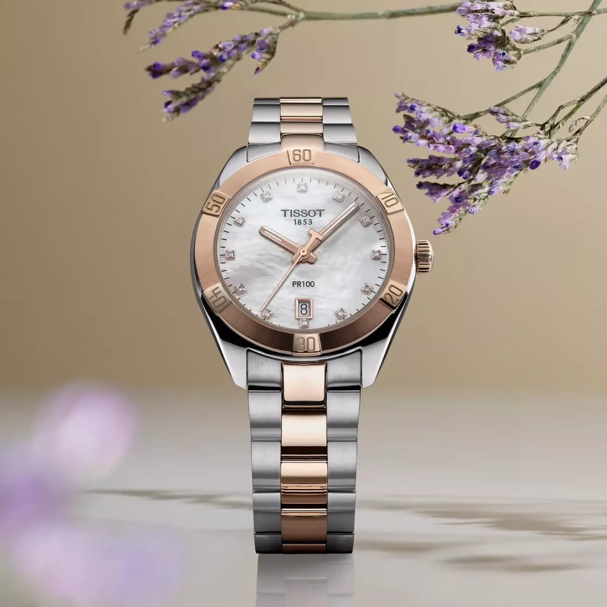 Tissot PR 100 Sport Chic 36mm White mother-of-pearl T1019102211600 [36.00 mm, Quartz three hands, 100 m]