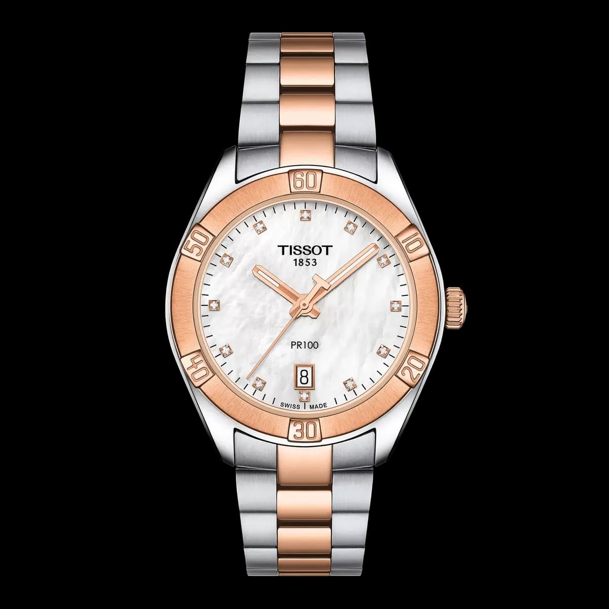 Tissot PR 100 Sport Chic 36mm White mother-of-pearl T1019102211600 [36.00 mm, Quartz three hands, 100 m]