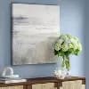 30"x30" Blue Green Abstract Landscape Framed Wall Art - Threshold™ [5.57 Pounds, Polyester Canvas, Unframed]