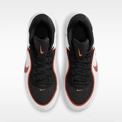 Nike Precision 8 Low Men's Basketball Shoes Black/White/Picante Red [Black/White/Picante Red, No-sew overlays, Molded Swoosh logo]