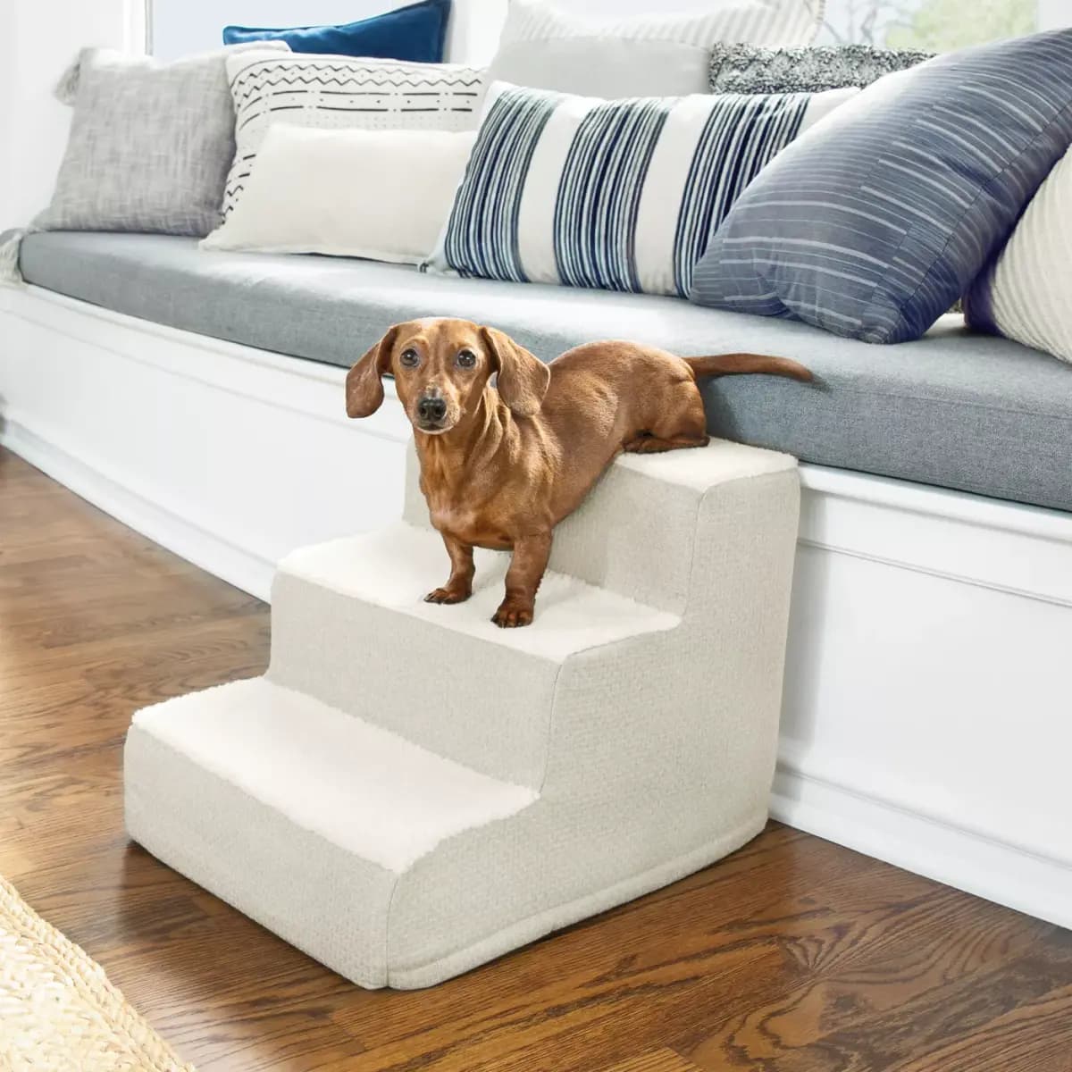Top Paw® Indoor Foam Steps [Brand Top Paw®, Includes (1) Set of Indoor Foam Steps, Intended Pet(s) Pets up to 20 lbs, Environment Indoors]
