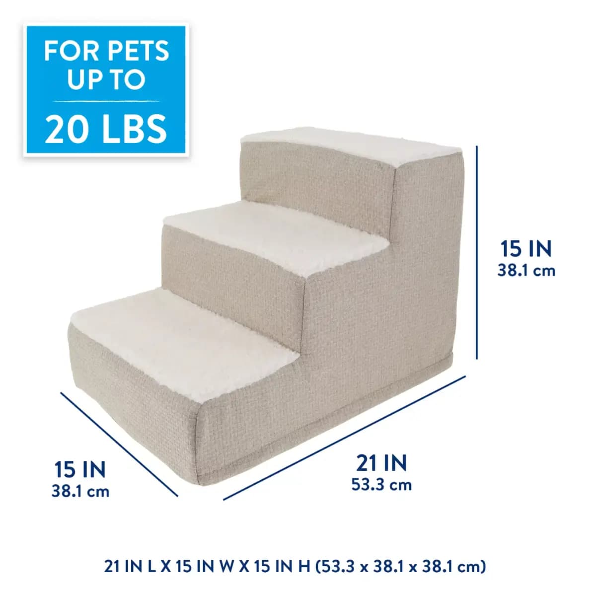 Top Paw® Indoor Foam Steps [Brand Top Paw®, Includes (1) Set of Indoor Foam Steps, Intended Pet(s) Pets up to 20 lbs, Environment Indoors]