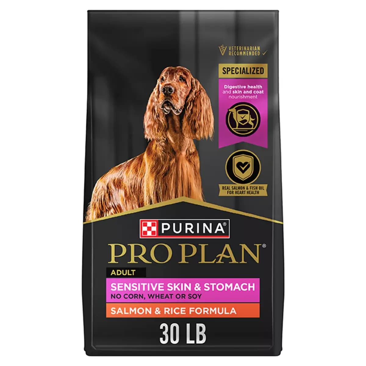 Purina Pro Plan Sensitive Skin and Stomach Dry Dog Food Adult Salmon & Rice Formula Digestive Health [Species Dog, Brand Pro Plan Sensitive Skin & Stomach Formul, Food Type Kibble,