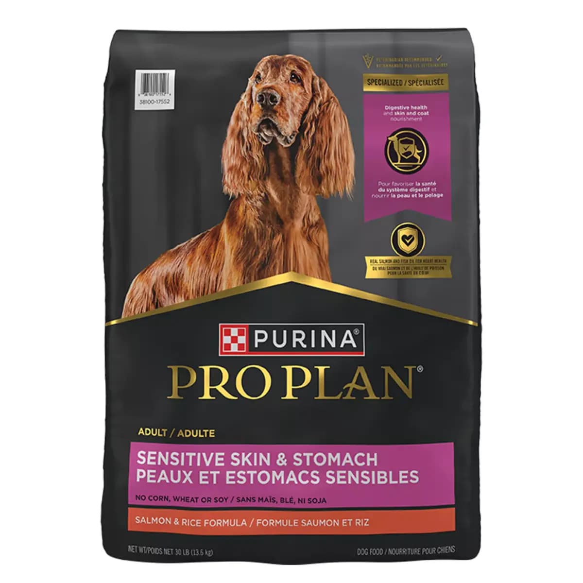 Purina Pro Plan Sensitive Skin and Stomach Dry Dog Food Adult Salmon & Rice Formula Digestive Health [Species Dog, Brand Pro Plan Sensitive Skin & Stomach Formul, Food Type Kibble,