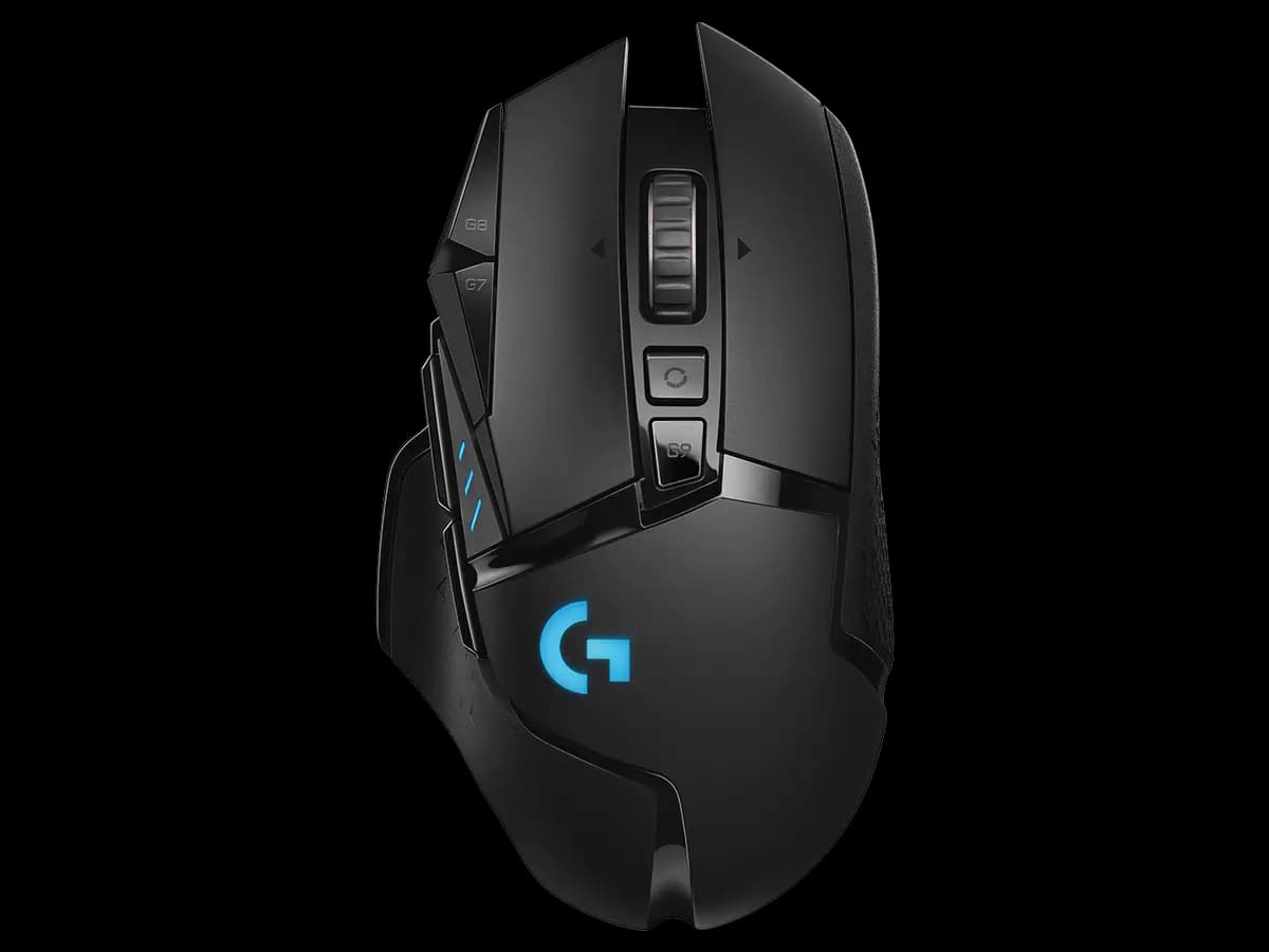 Logitech G502 LIGHTSPEED - Black [1.57 in (40 mm), 2.96 in (75.2 mm), 5.17 in (131.2 mm)]