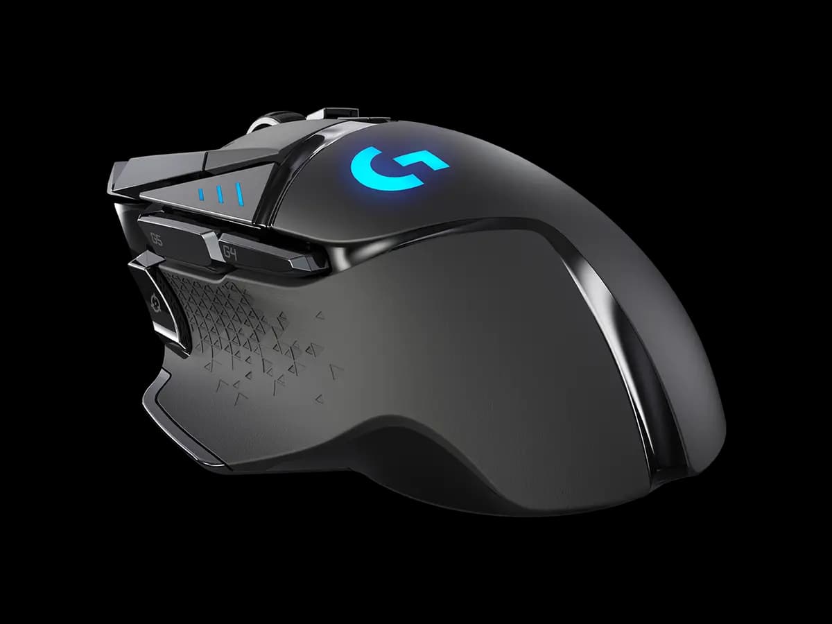 Logitech G502 LIGHTSPEED - Black [1.57 in (40 mm), 2.96 in (75.2 mm), 5.17 in (131.2 mm)]