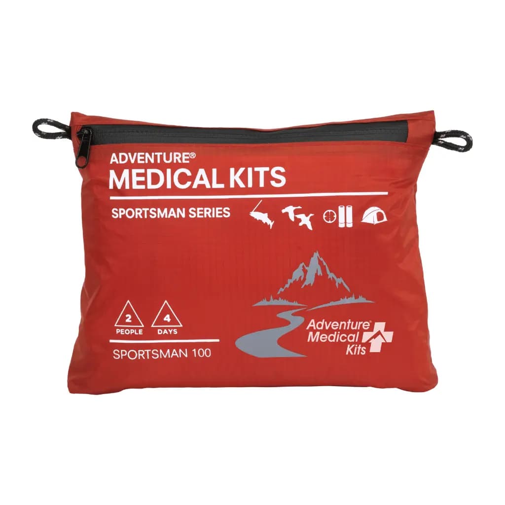 Adventure Medical Kits Sportsman Series Medical Kit - 100 [2-Stage Waterproofing, Trauma Supplies, Wilderness First Aid Manual]