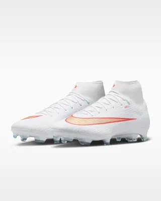 Nike Mercurial Superfly 11 Academy Multi-Ground High-Top Soccer Cleats White/Bright Crimson/Blur [White/Bright Crimson/Blur, M 4 / W 5.5, M 4.5 / W 6, M 5 / W 6.5, M 5.5 / W 7, M 6