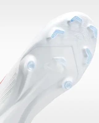 Nike Mercurial Superfly 11 Academy Multi-Ground High-Top Soccer Cleats White/Bright Crimson/Blur [White/Bright Crimson/Blur, M 4 / W 5.5, M 4.5 / W 6, M 5 / W 6.5, M 5.5 / W 7, M 6