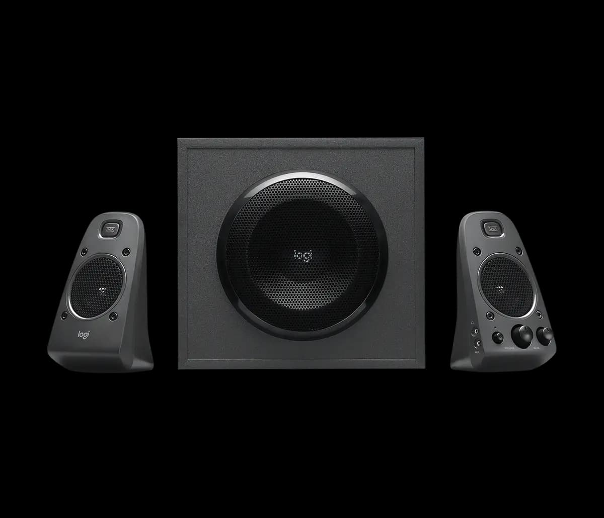 Logitech Z625 Speaker System with Subwoofer and Optical Input - Black [7.68 in (195 mm), 4.57 in (116 mm), 4.88 in (124 mm)]