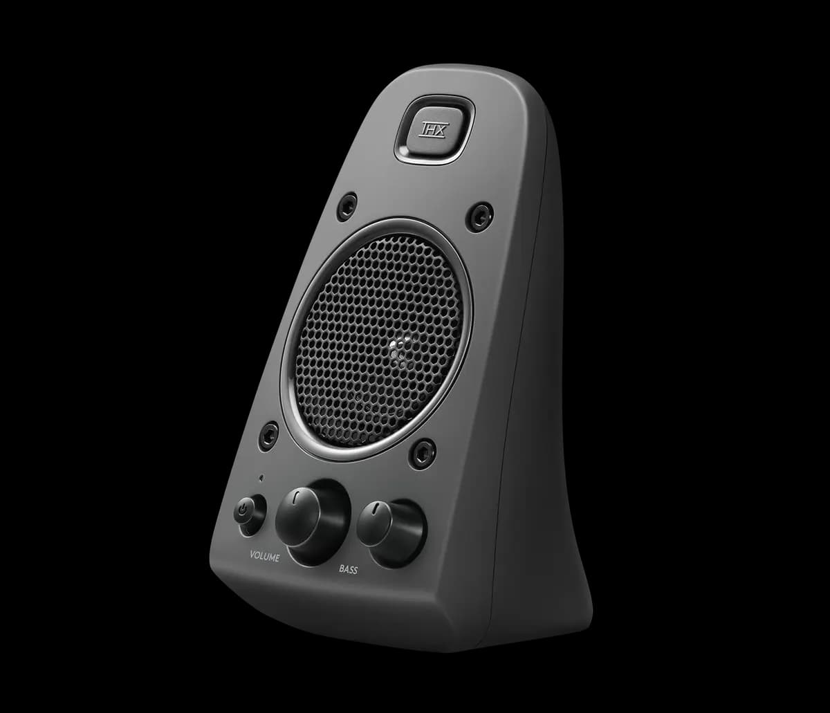 Logitech Z625 Speaker System with Subwoofer and Optical Input - Black [7.68 in (195 mm), 4.57 in (116 mm), 4.88 in (124 mm)]