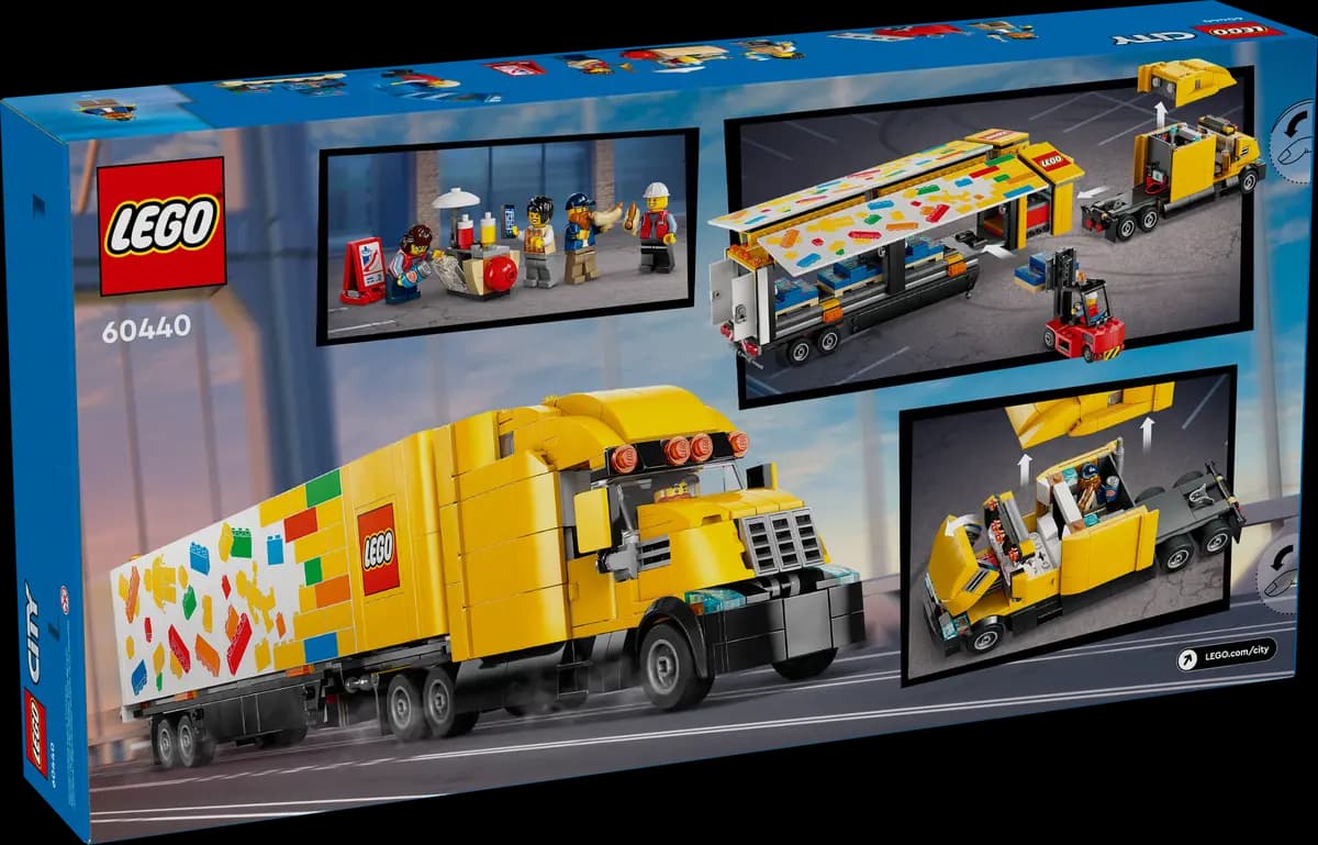 LEGO Yellow Delivery Truck 60440 [1061 pieces, ages 8+, City]