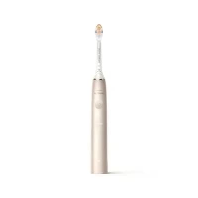 Philips Sonicare 9900 Prestige Rechargeable Electric Toothbrush Model HX9990/11 with Brush Head - Champagne [18 Years and Up, Full, Nylon]