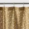 72"x72" Floral Dot Ruffle Harvest Shower Curtain Gold - Threshold™ [72 Inches (H) x 72 Inches (W), .9 Pounds, Plain Weave]