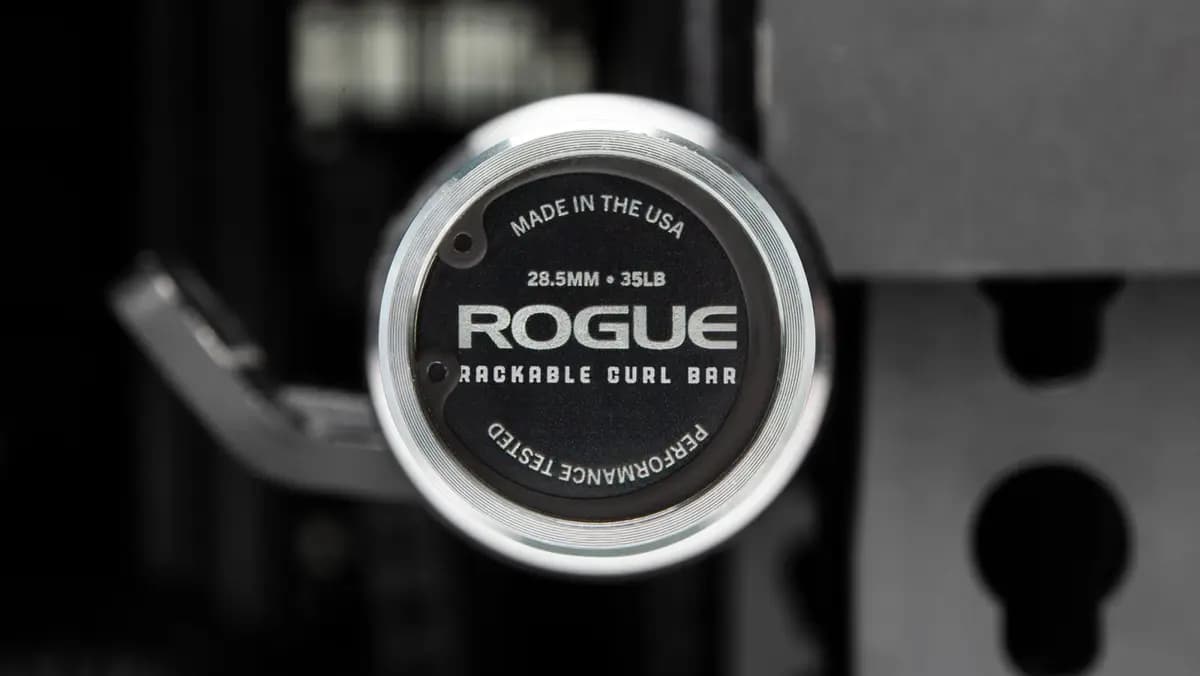 Rogue Fitness Rogue Rackable Curl Bar [5-year, Yes, 10.50"]