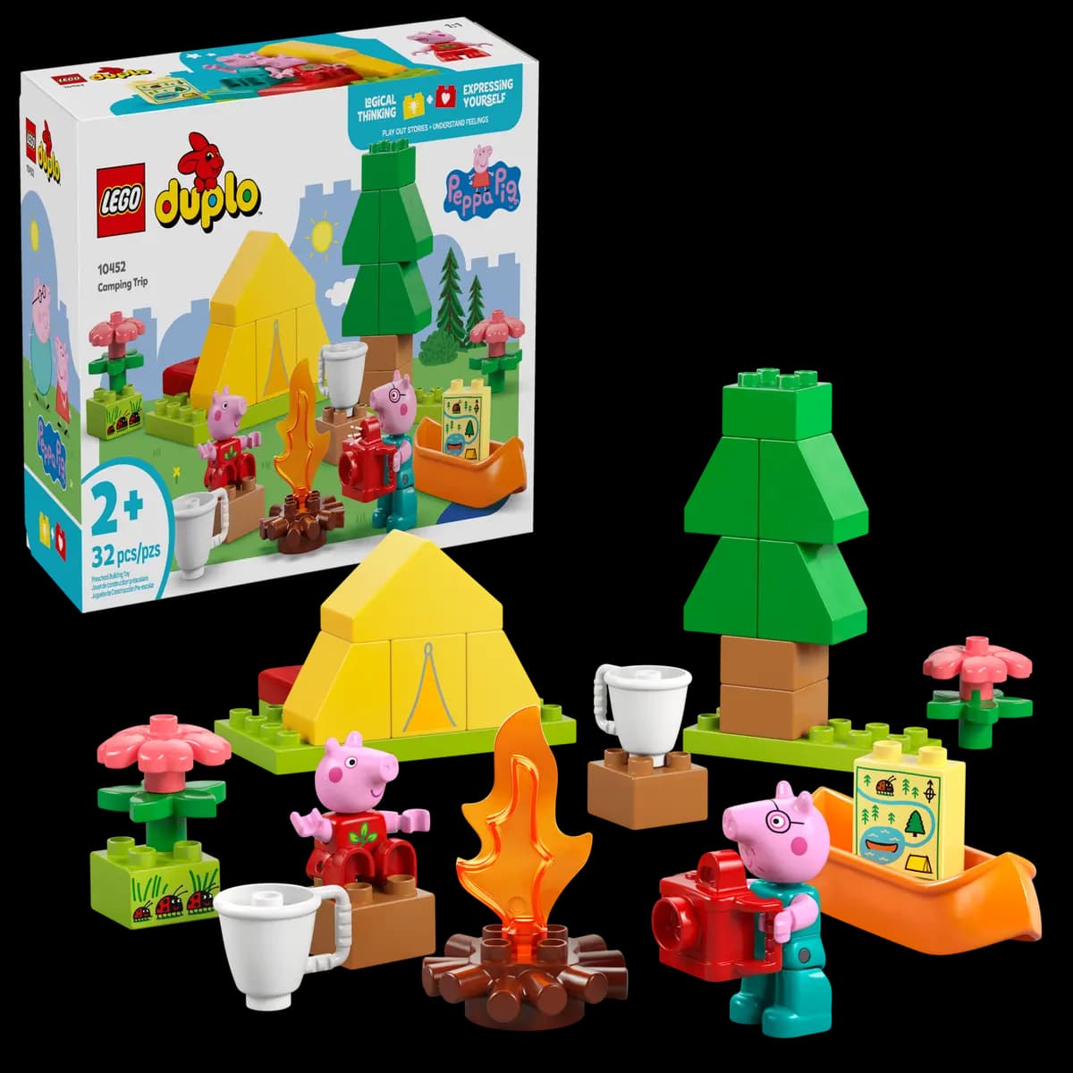 LEGO Camping Trip 10452 [32 pieces, ages 2+, LEGOÃƒÆ’Ã†â€™ÃƒÂ¢Ã¢â€šÂ¬Ã…Â¡ÃƒÆ’Ã¢â‚¬Å¡Ãƒâ€šÃ‚Â® DUPLOÃƒÆ’Ã†â€™ÃƒÂ¢Ã¢â€šÂ¬Ã…Â¡ÃƒÆ’Ã¢â‚¬Å¡Ãƒâ€šÃ‚Â® Peppa Pig]