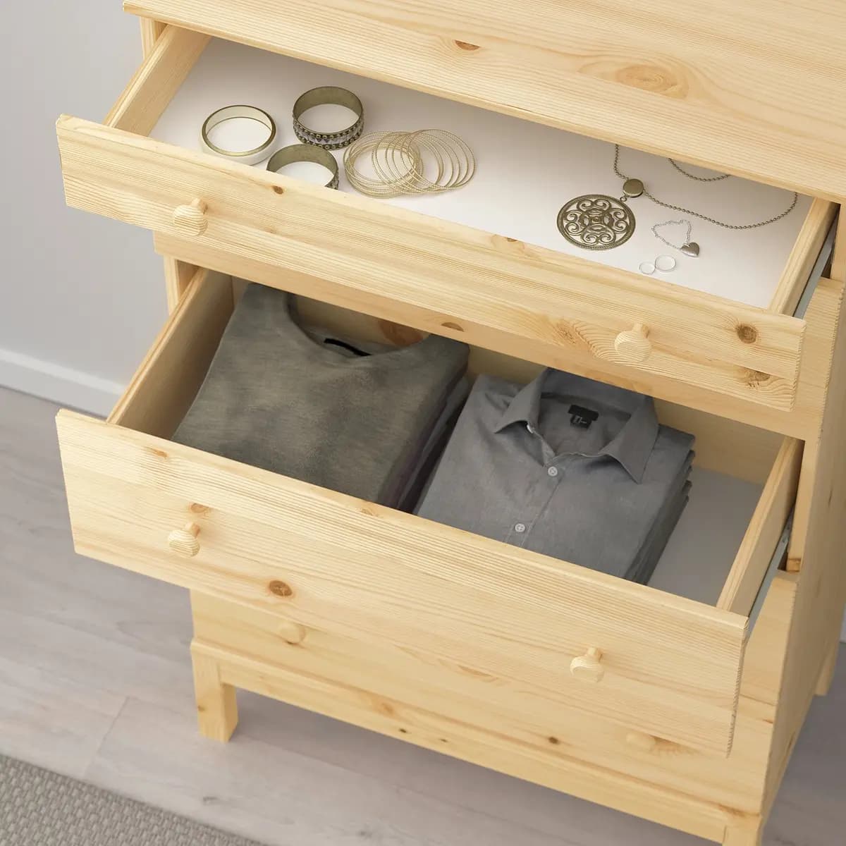 IKEA TARVA 5-drawer dresser, pine 29 7/8x50 " [Width 29 7/8 ", Depth 15 3/4 ", Height 50 "]