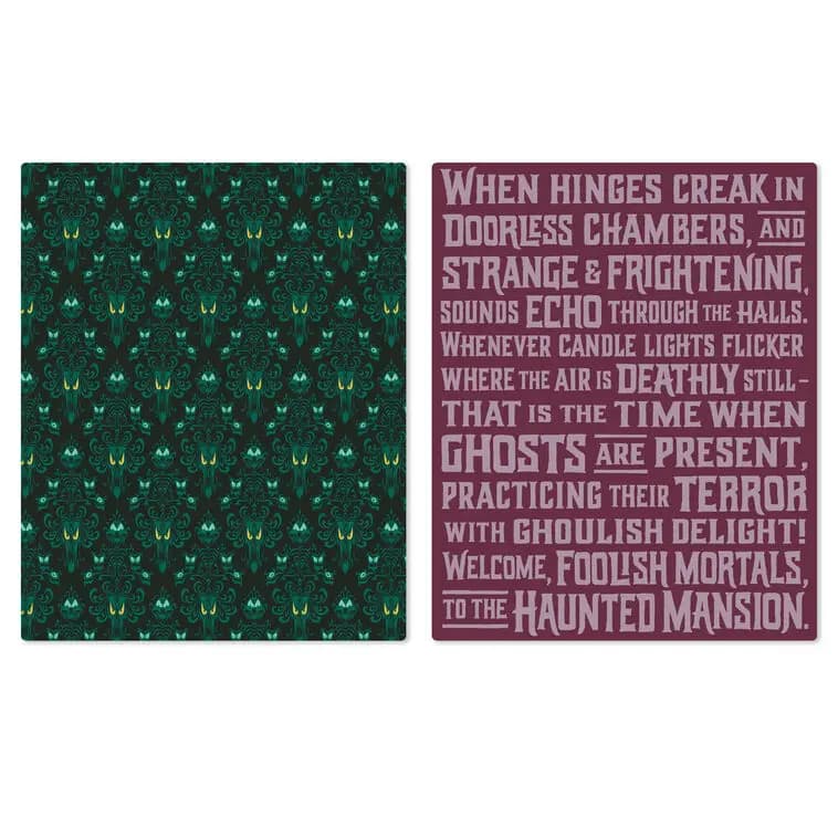 Disney The Haunted Mansion Glow-in-the-Dark Two-Sided Throw Blanket, 50x60 [Dimensions 50'' W x 60'' H, Material 100% polyester., Item number 1HGN5332]