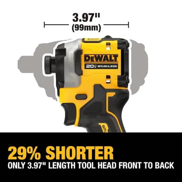 DEWALT ATOMIC 20V MAX Lithium-Ion Cordless 1/4 in. Brushless Impact Driver Kit, 5 Ah Battery, Charger, and Bag, DCF850P1 [Battery Amp Hours: 5 Ah, Battery Power Type: Lithium Ion, 