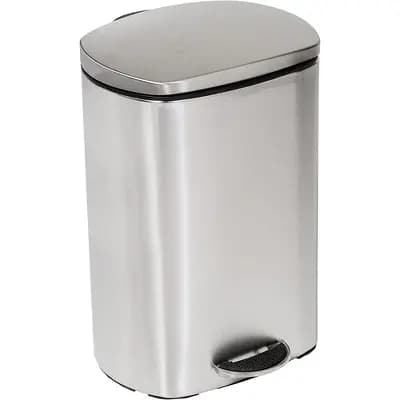 Honey-Can-Do Honey Can Do Trash Can, 7 Gallons [7 gallon, Stainless Steel, 4.5 pounds]