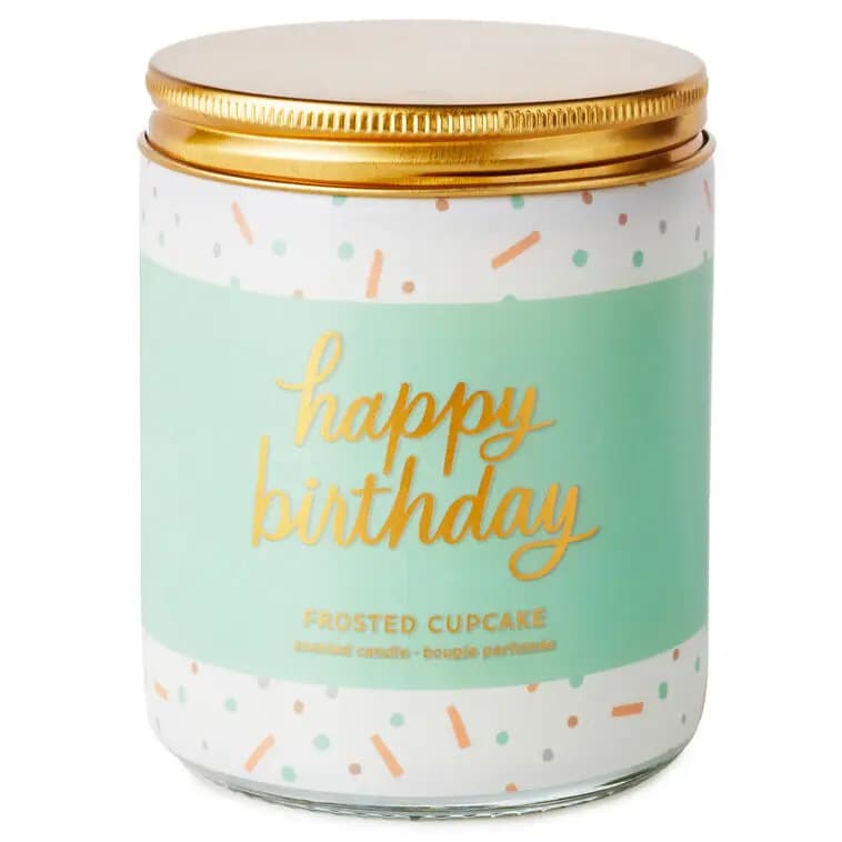 Happy Birthday Scented Single-Wick Jar Candle, 7 oz. [Dimensions 7 oz.; 2.62'' W x 3.62'' H x 2.62'' D, Count 1, Format Candle, Item number 1FCD1010]