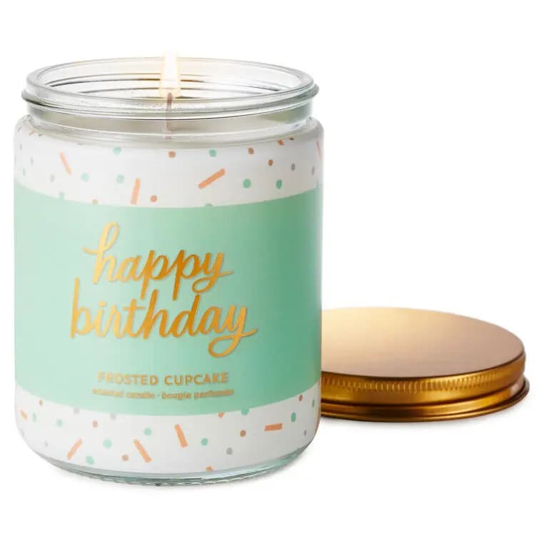 Happy Birthday Scented Single-Wick Jar Candle, 7 oz. [Dimensions 7 oz.; 2.62'' W x 3.62'' H x 2.62'' D, Count 1, Format Candle, Item number 1FCD1010]