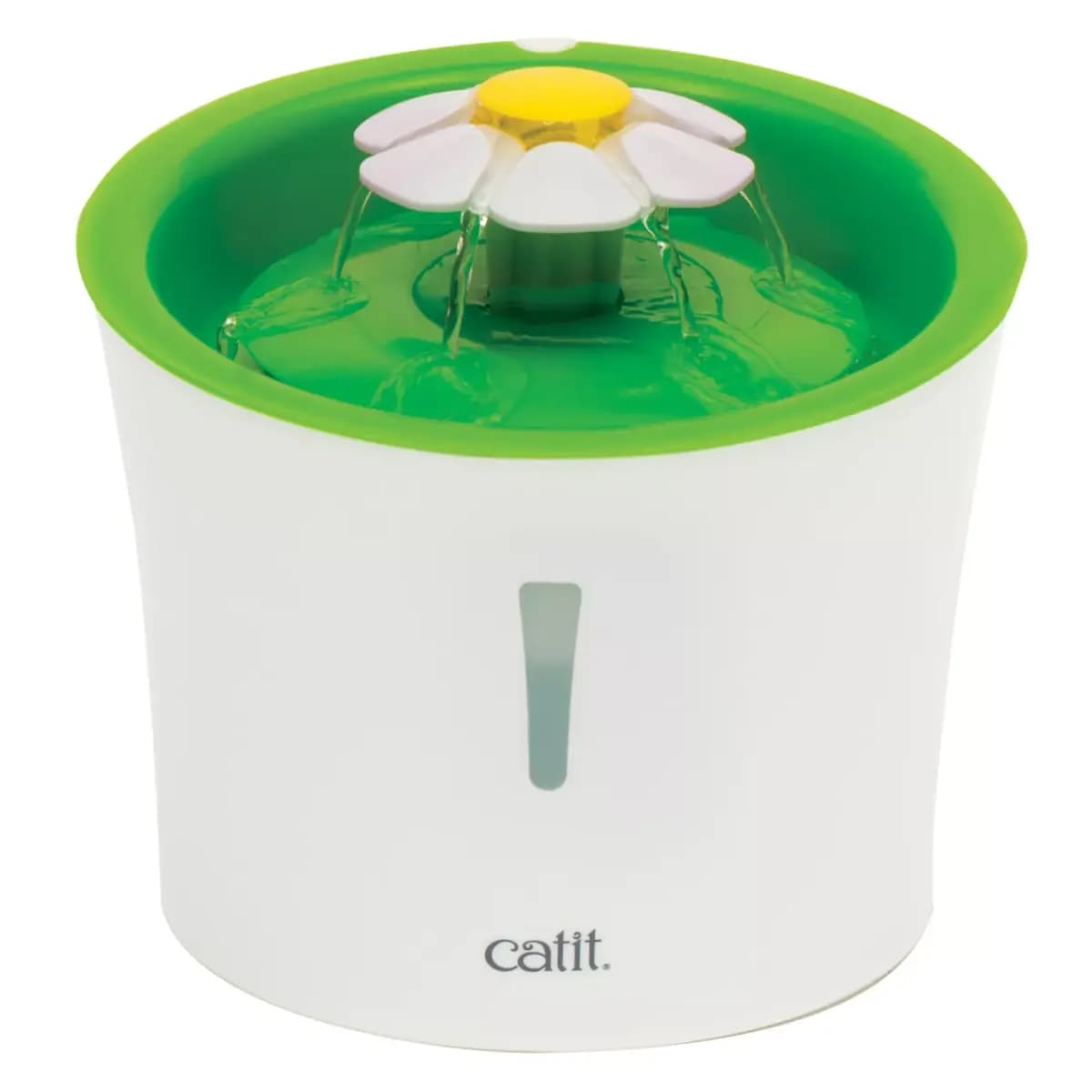 Catit Flower Fountain, 3L [Includes (1) 3L Flower Fountain, Energy-Efficient, Intended Pet(s) Cat, Material(s) BPA-Free Plastic, Color Green & White]
