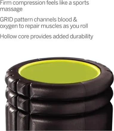 Trigger Point Performance GRID Foam Roller Black [Multisport, EVA foam, 5.5 x 13 inches]