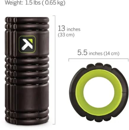 Trigger Point Performance GRID Foam Roller Black [Multisport, EVA foam, 5.5 x 13 inches]