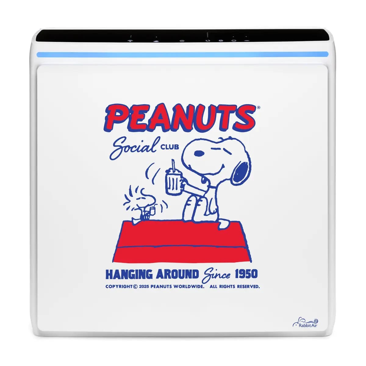 Rabbit Air A3 Peanuts Edition [20.3 lbs, 19.7H x 18.9W x 8.4D in., Artists Series 1,030 sq. ft.]