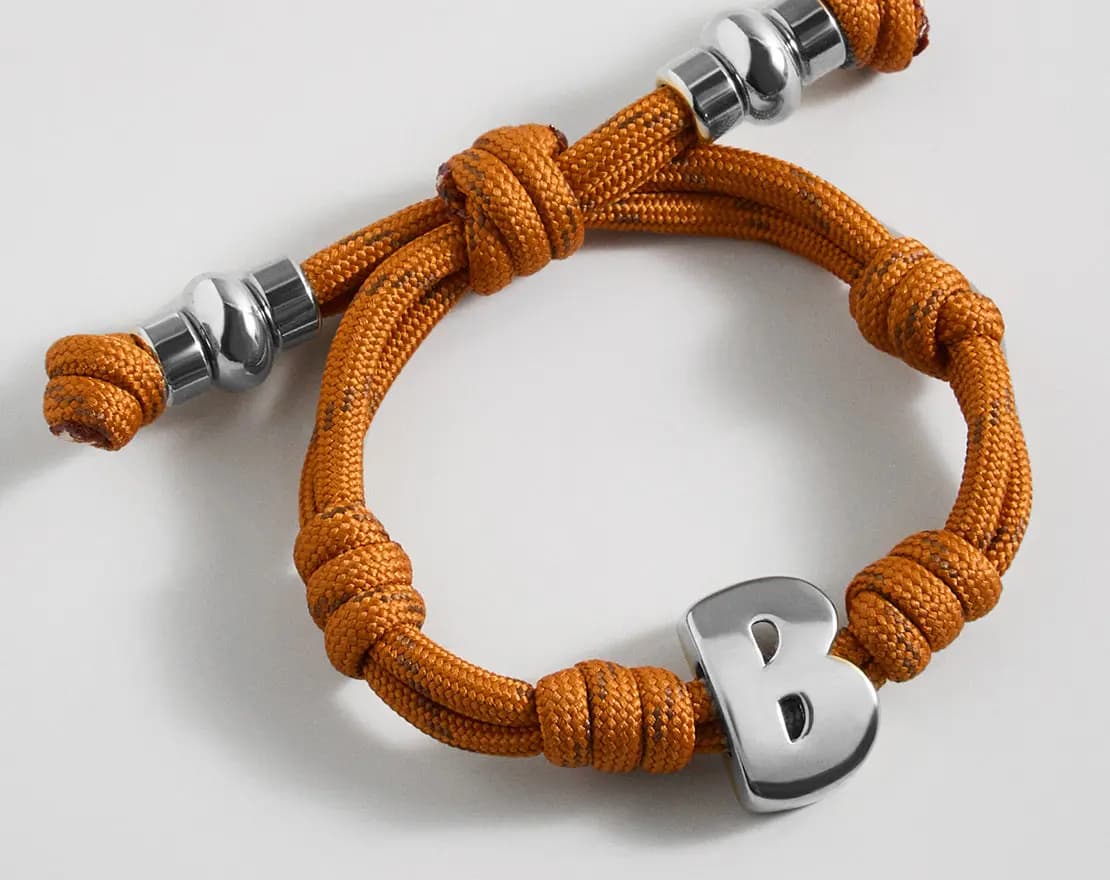 BaubleBar Knotty Initial Custom Bracelet - Toffee Single Letter Gold [Adjustable pull-tie so you can get a perfect fit, Personalized with the capital letter of yo, Choose from a gl