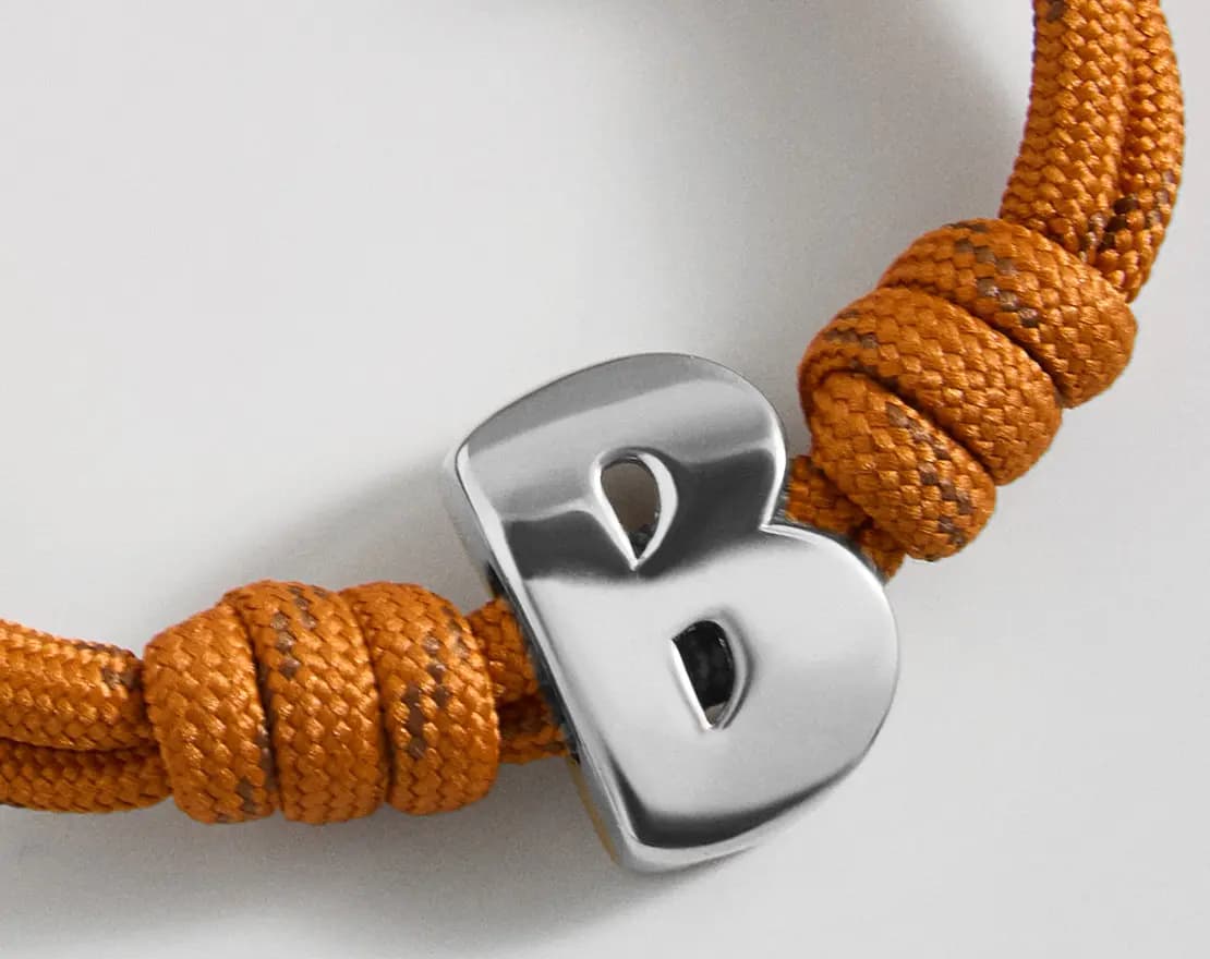 BaubleBar Knotty Initial Custom Bracelet - Toffee Single Letter Gold [Adjustable pull-tie so you can get a perfect fit, Personalized with the capital letter of yo, Choose from a gl