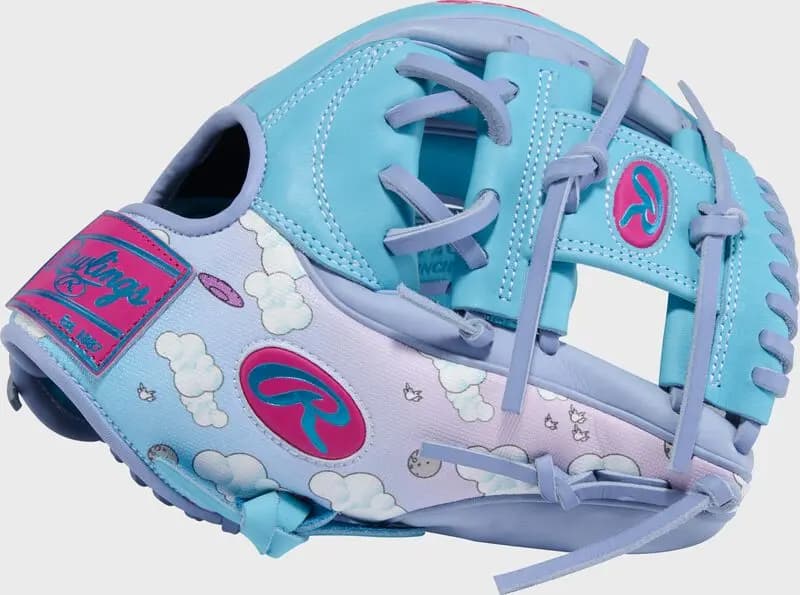 Rawlings Rawlings Icon Fest Heart of the Hide Columbia Blue/Periwinkle 11.5-Inch Infield Glove, Right Hand Throw [R00721359, Conventional, Icon Fest]