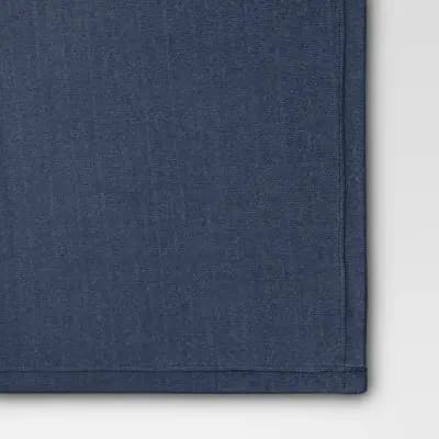 Threshold Chenille Throw Blanket with Faux Shearling Reverse Blue - Thresholdâ„¢: Lightweight, Knitted, 50x70 inches, Machine Washable [100% Recycled Polyester, Lightweight Fabric,