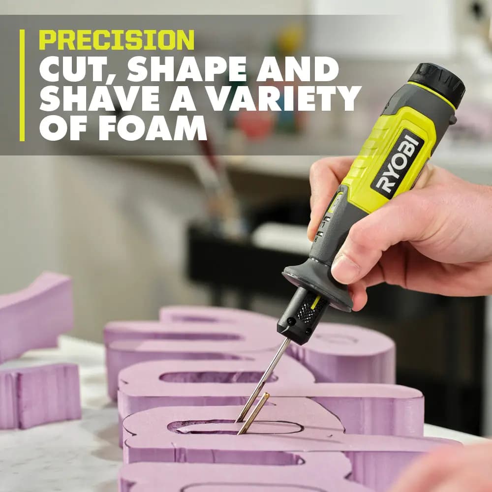 RYOBI USB Lithium Foam Cutter Kit [Battery Capactiy 2Ah, Voltage 4V, USB Cable 21"]