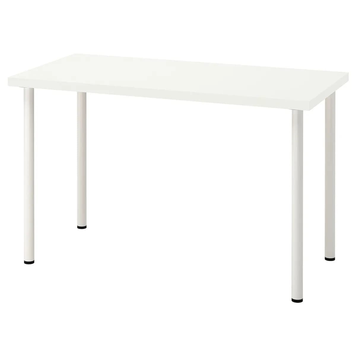 IKEA LAGKAPTEN / ADILS Desk, white 47 1/4x23 5/8 " [Max. load 110 lb, Length 47 1/4 ", Width 23 5/8 "]