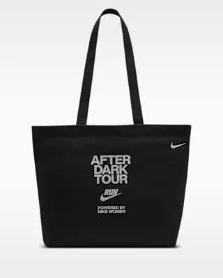 Nike Heritage 2.0 After Dark Tour Tote Bag (22L) Black/Hyper Pink/Reflect Silver [Black/Hyper Pink/Reflect Silver, 21" W x 14" H x 6" D, Internal key loop]