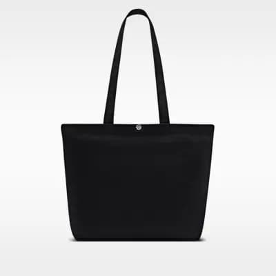 Nike Heritage 2.0 After Dark Tour Tote Bag (22L) Black/Hyper Pink/Reflect Silver [Black/Hyper Pink/Reflect Silver, 21" W x 14" H x 6" D, Internal key loop]
