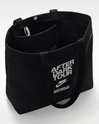 Nike Heritage 2.0 After Dark Tour Tote Bag (22L) Black/Hyper Pink/Reflect Silver [Black/Hyper Pink/Reflect Silver, 21" W x 14" H x 6" D, Internal key loop]