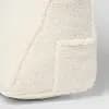 35"x20" Headboard Wedge Pillow Faux Shearling Ivory for Dorm - Room Essentials™ [Novelty (shape), 1, 10 Inches]