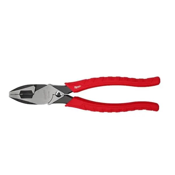 Milwaukee 9 in. High Leverage Lineman's Pliers with Crimper, 48-22-6100 [Electrical Tools Features: Handheld, Features: Adjustable,Anti-Rust, Hand Tool Type: Linesman Pliers]