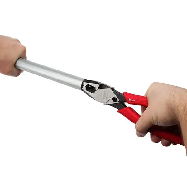 Milwaukee 9 in. High Leverage Lineman's Pliers with Crimper, 48-22-6100 [Electrical Tools Features: Handheld, Features: Adjustable,Anti-Rust, Hand Tool Type: Linesman Pliers]