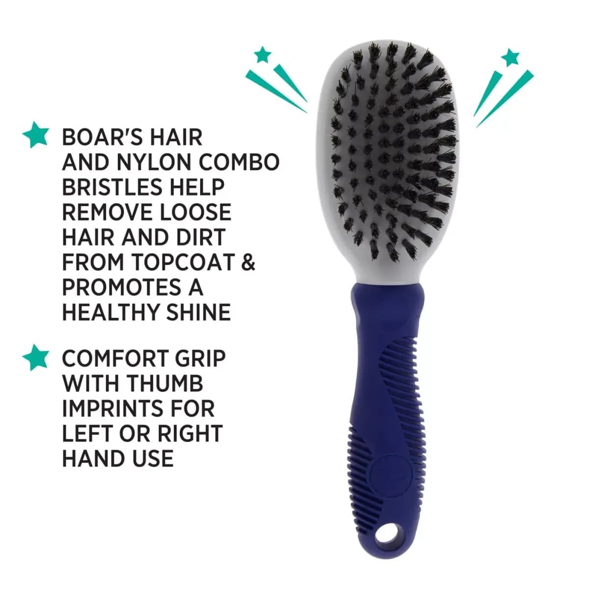 Whisker City® Soft Bristle Cat Grooming Brush [Brand Whisker City®, Includes 1 Brush, Intended For Cats, Color Blue, Grey, Black]