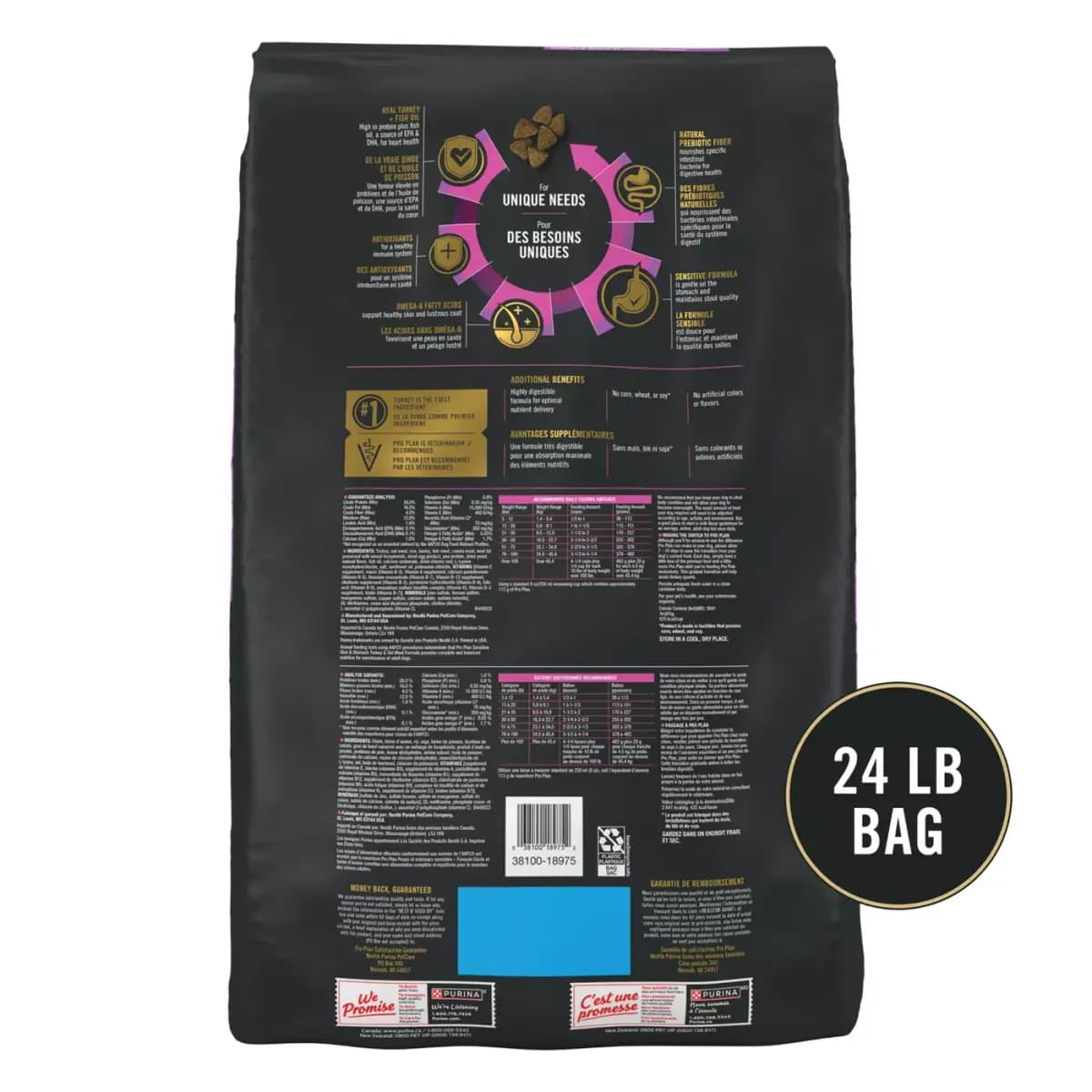 Purina Pro Plan Sensitive Skin and Stomach Dry Dog Food Turkey and Oat Meal [Brand Purina Pro Plan SPECIALIZED, Food Type Baked, Crunchy, Hard, Kibble, Breed Size All, Life Stage A