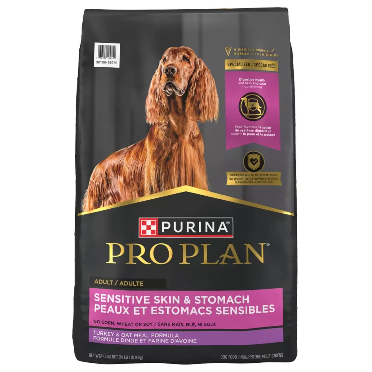 Purina Pro Plan Sensitive Skin and Stomach Dry Dog Food Turkey and Oat Meal [Brand Purina Pro Plan SPECIALIZED, Food Type Baked, Crunchy, Hard, Kibble, Breed Size All, Life Stage A
