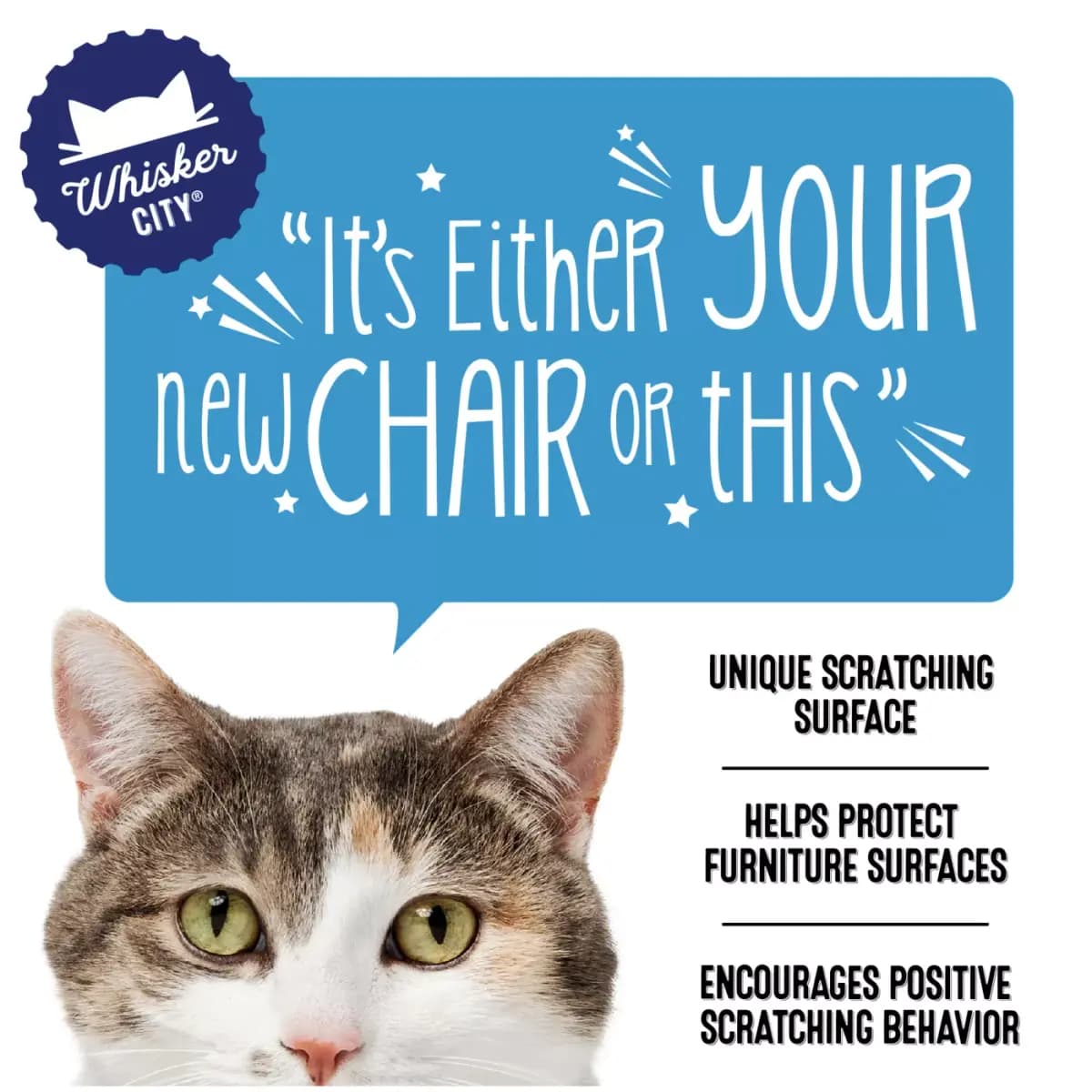 Whisker City® Couch Novelty Cat Scratcher 12x17.3x7in [Item Number 5368377, Brand Whisker City®, Includes 1 Scratcher, Intended For Cats]