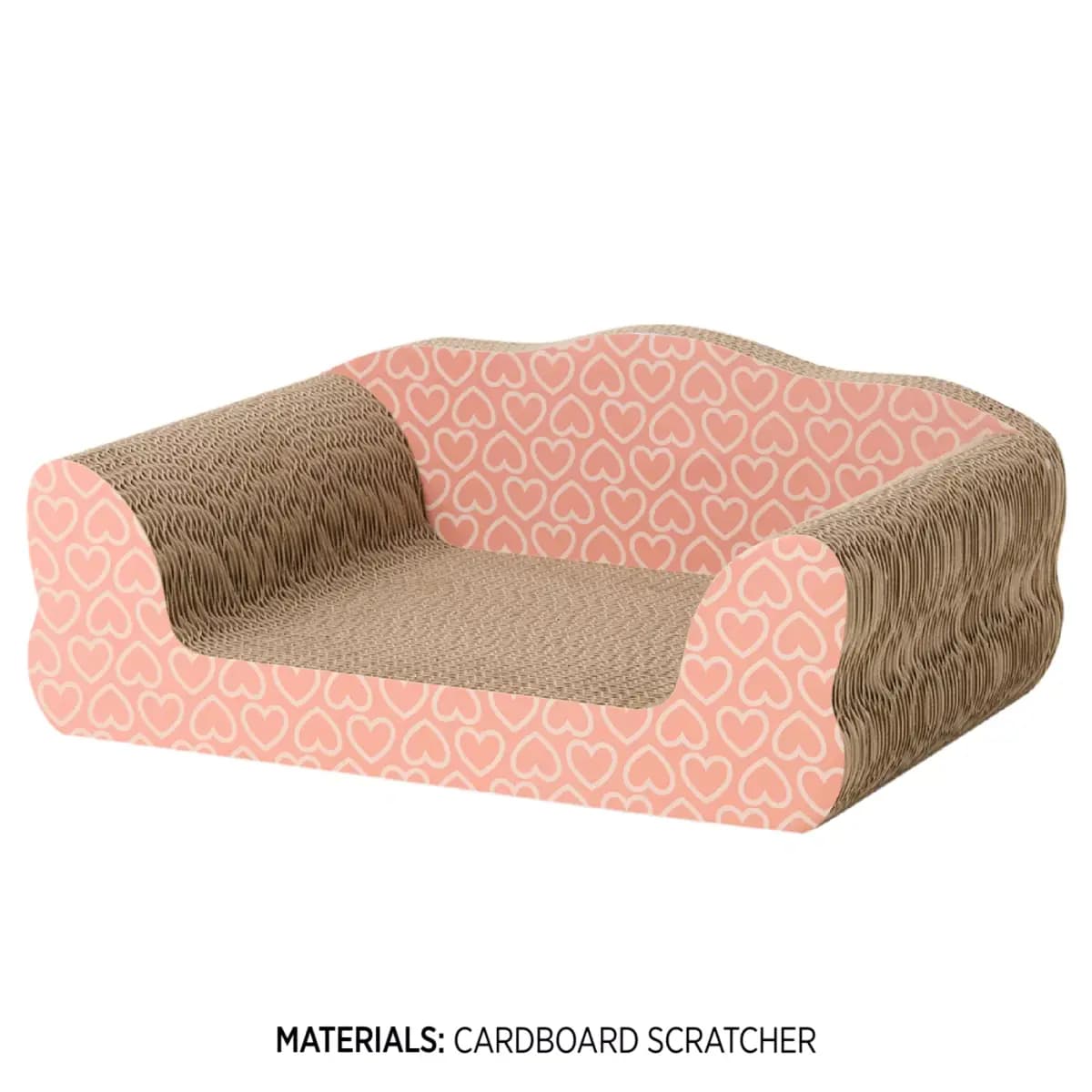 Whisker City® Couch Novelty Cat Scratcher 12x17.3x7in [Item Number 5368377, Brand Whisker City®, Includes 1 Scratcher, Intended For Cats]