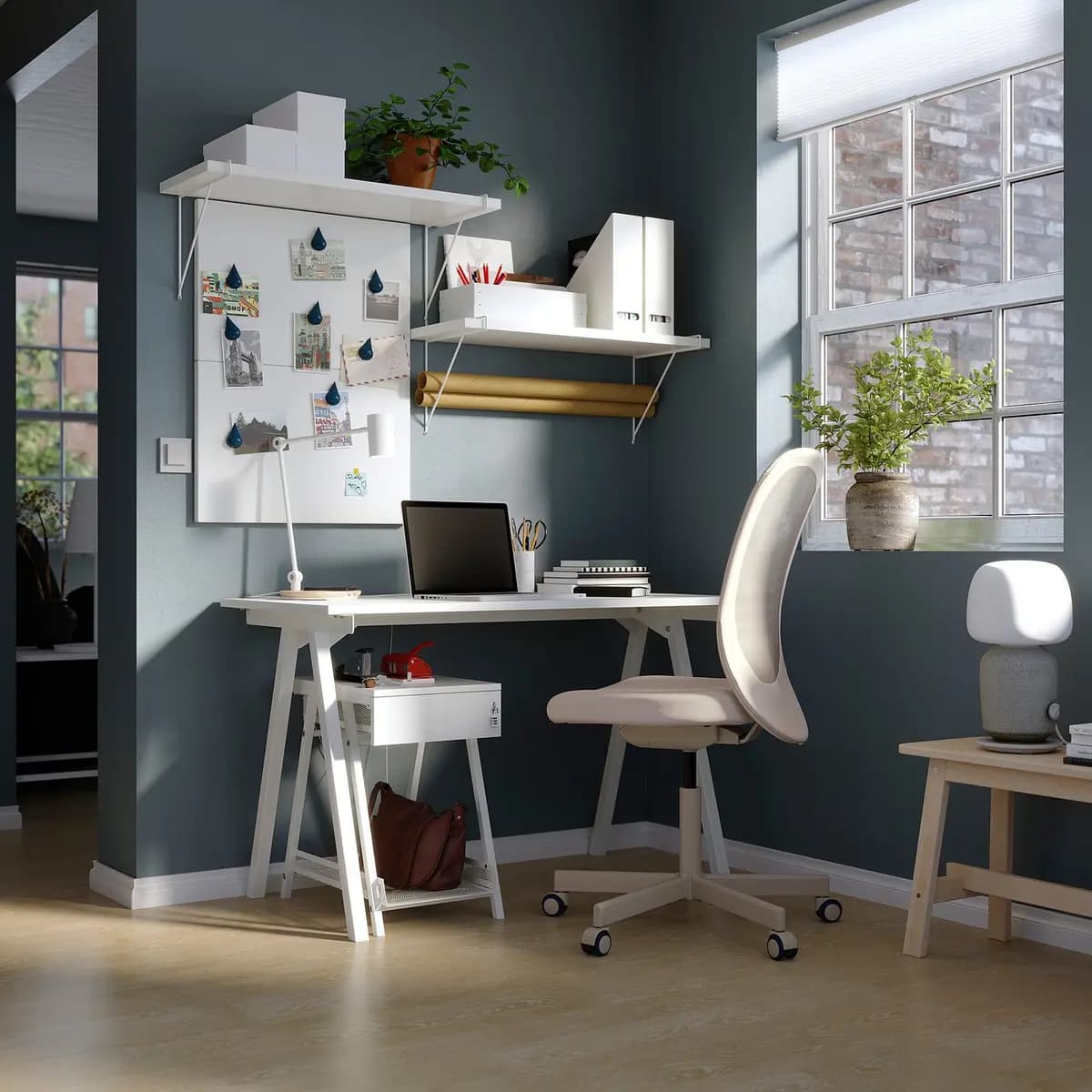 IKEA TROTTEN Drawer unit, white [Width 13 3/8 ", Depth 20 7/8 ", Height 22 "]