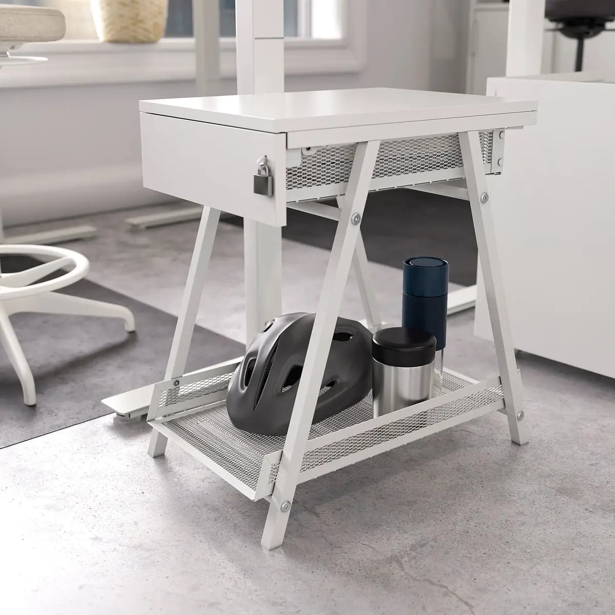 IKEA TROTTEN Drawer unit, white [Width 13 3/8 ", Depth 20 7/8 ", Height 22 "]