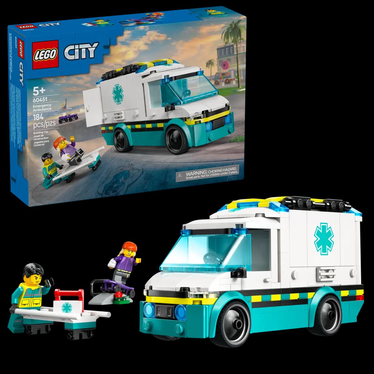 LEGO Emergency Ambulance 60451 [184 pieces, ages 5+, City]